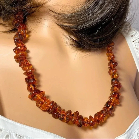 Vintage Baltic Amber Necklace 65gram - Picture 2 of 5